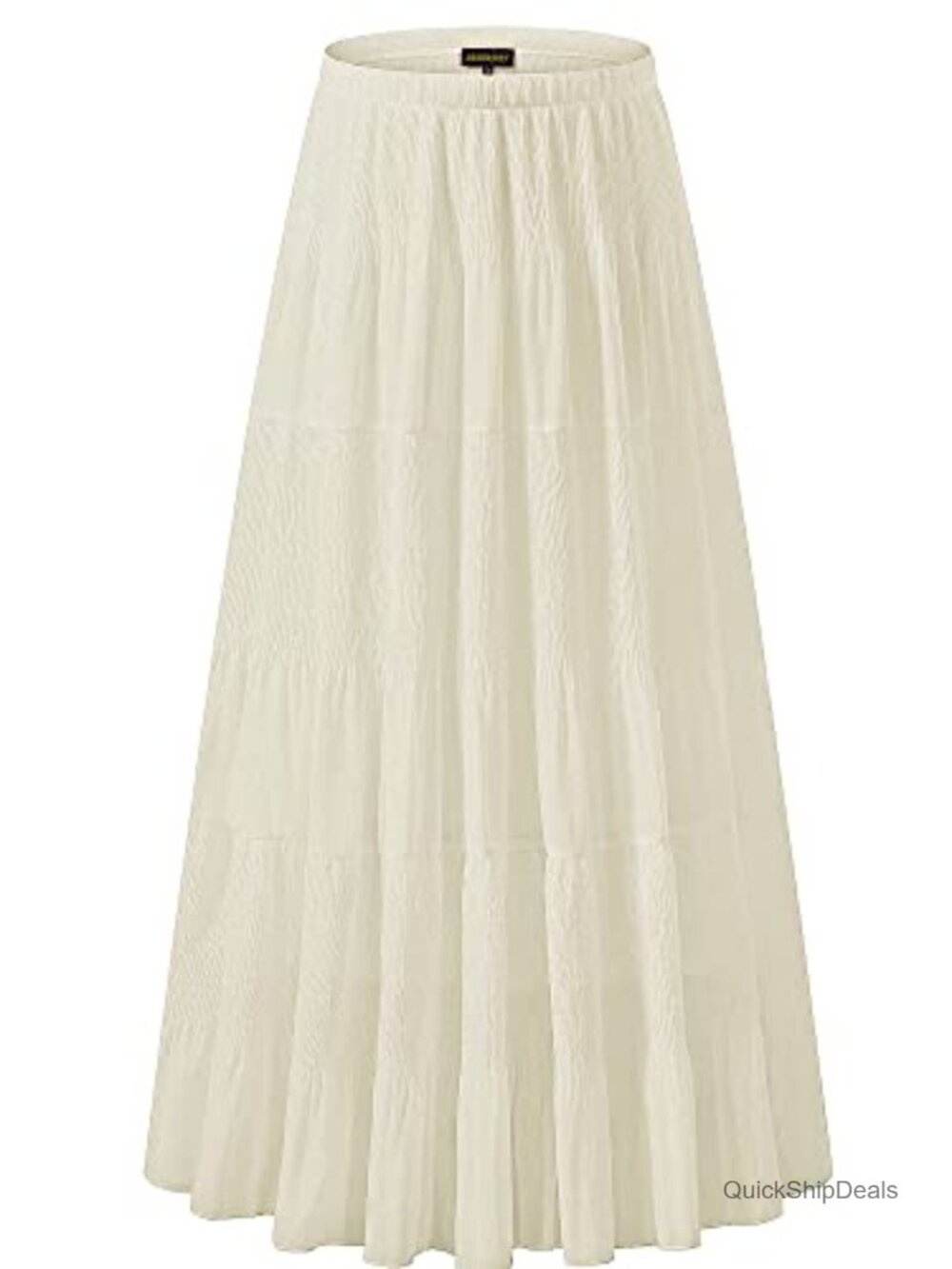 Chiffon High Waist Pleated Flared A-Line Maxi Skirt